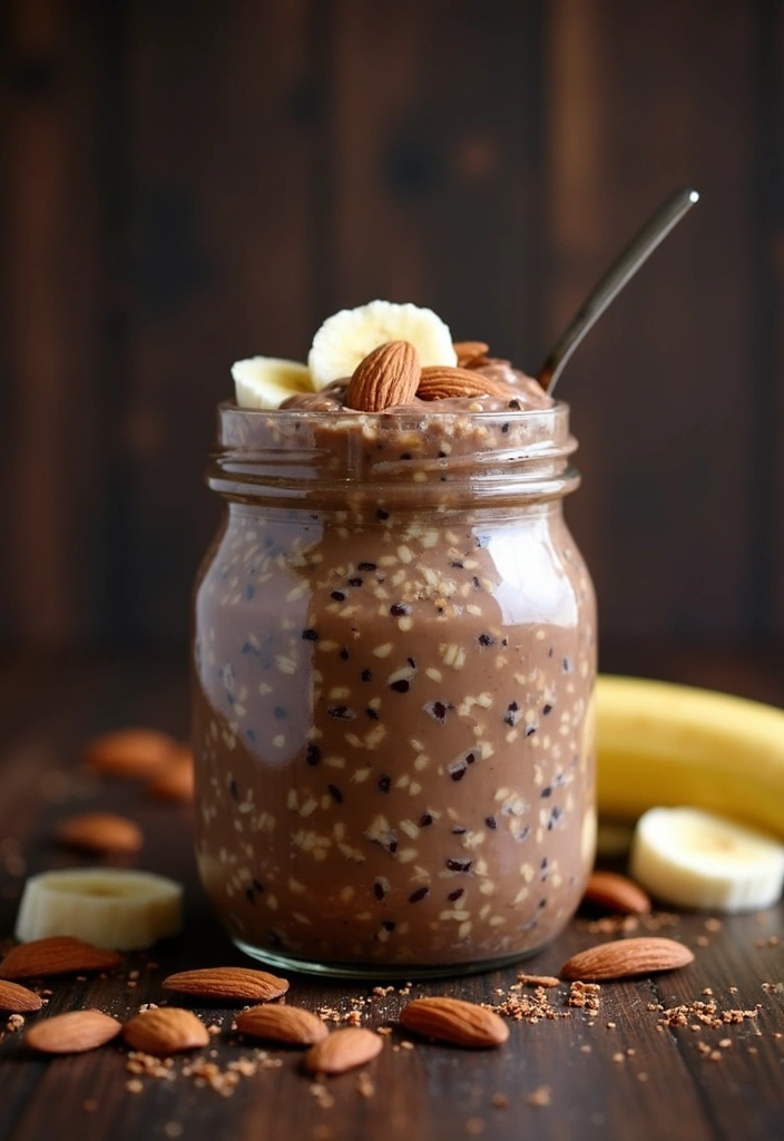 30 Easy and Healthy Breakfast Oat Recipes for Busy Mornings 29 30 Easy and Healthy Breakfast Oat Recipes for Busy Mornings - 5. Chocolate Almond Oats