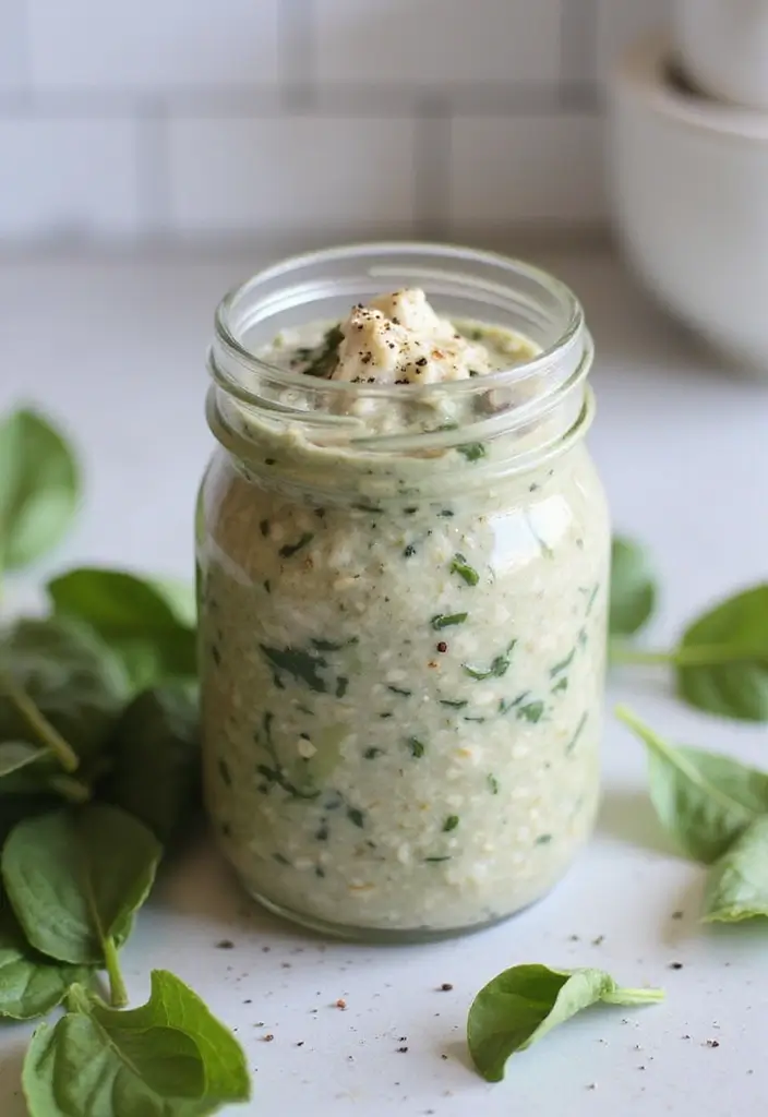 30 Easy and Healthy Breakfast Oat Recipes for Busy Mornings 51 30 Easy and Healthy Breakfast Oat Recipes for Busy Mornings - 9. Savory Spinach and Feta Oats
