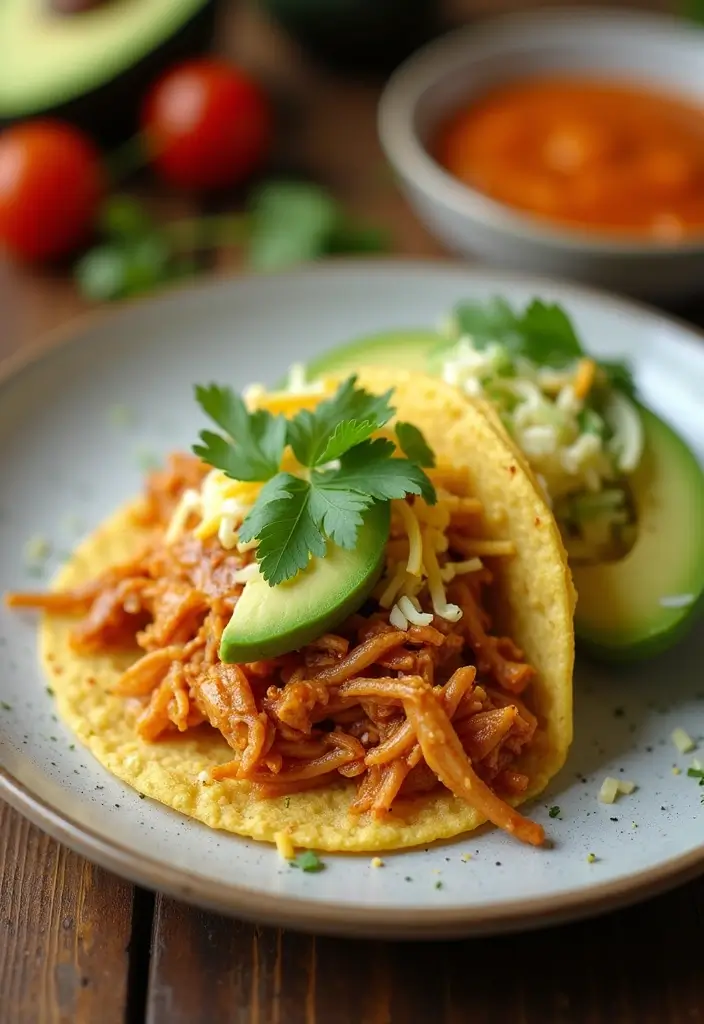 30 Healthy Crockpot Dinner Recipes for Families Who Love Easy Cooking 1 30 Healthy Crockpot Dinner Recipes for Families Who Love Easy Cooking - 1. Creamy Chipotle Chicken Tacos