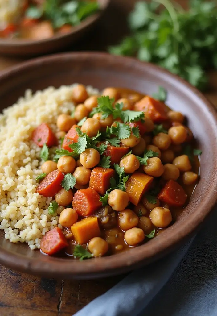 30 Healthy Crockpot Dinner Recipes for Families Who Love Easy Cooking 94 30 Healthy Crockpot Dinner Recipes for Families Who Love Easy Cooking - 16. Moroccan Chickpea Tagine