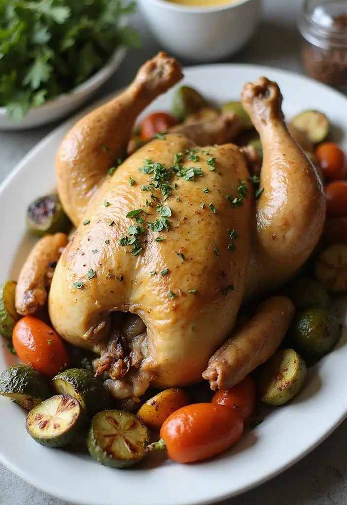 30 Healthy Crockpot Dinner Recipes for Families Who Love Easy Cooking 183 30 Healthy Crockpot Dinner Recipes for Families Who Love Easy Cooking - 29. Garlic Herb Roasted Chicken