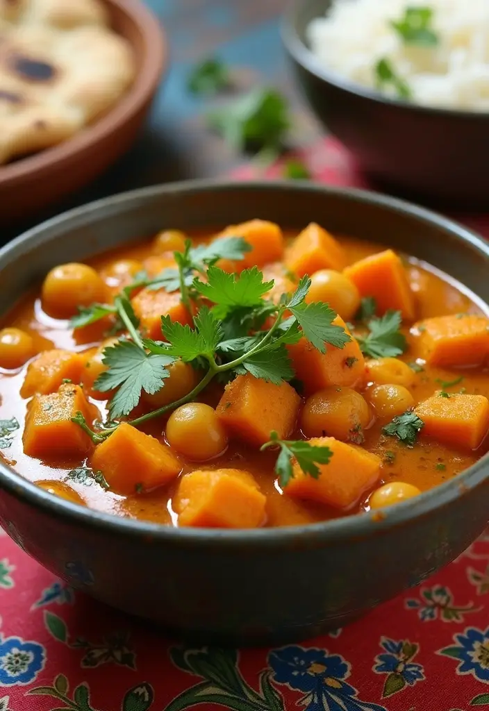 30 Healthy Crockpot Dinner Recipes for Families Who Love Easy Cooking 22 30 Healthy Crockpot Dinner Recipes for Families Who Love Easy Cooking - 4. Sweet Potato and Chickpea Curry