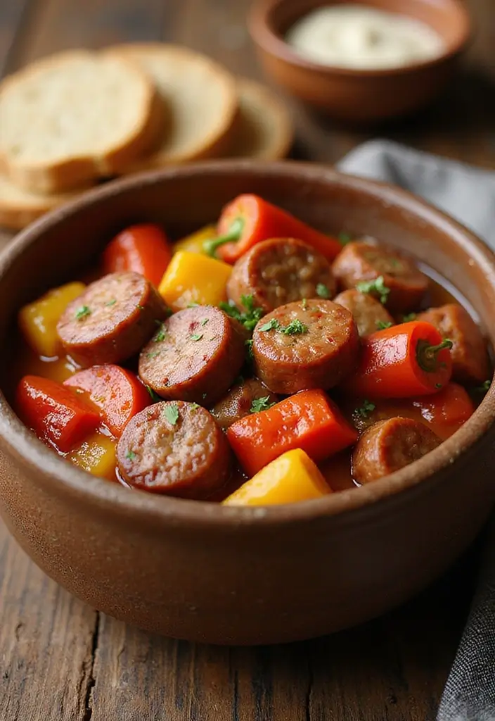 30 Healthy Crockpot Dinner Recipes for Families Who Love Easy Cooking 29 30 Healthy Crockpot Dinner Recipes for Families Who Love Easy Cooking - 5. Italian Sausage and Peppers