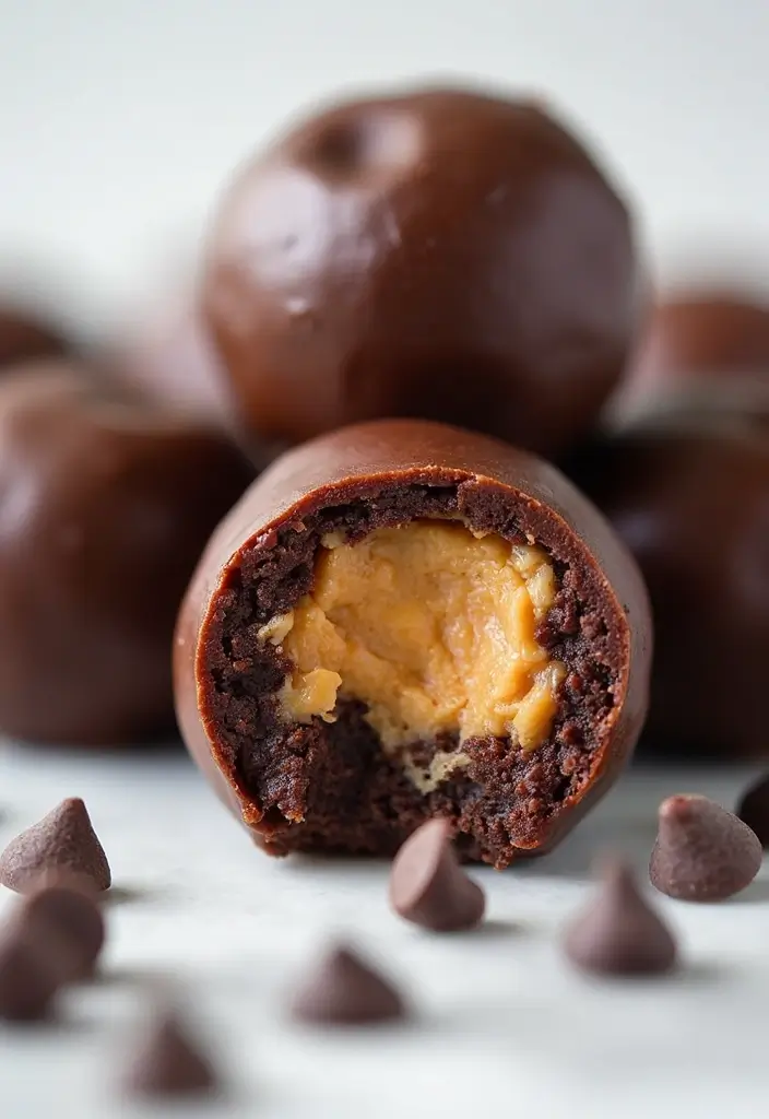 30 Healthy No Bake Snack Recipes for Quick and Easy Energy Bites 63 30 Healthy No Bake Snack Recipes for Quick and Easy Energy Bites - 11. Dark Chocolate Peanut Butter Energy Bites