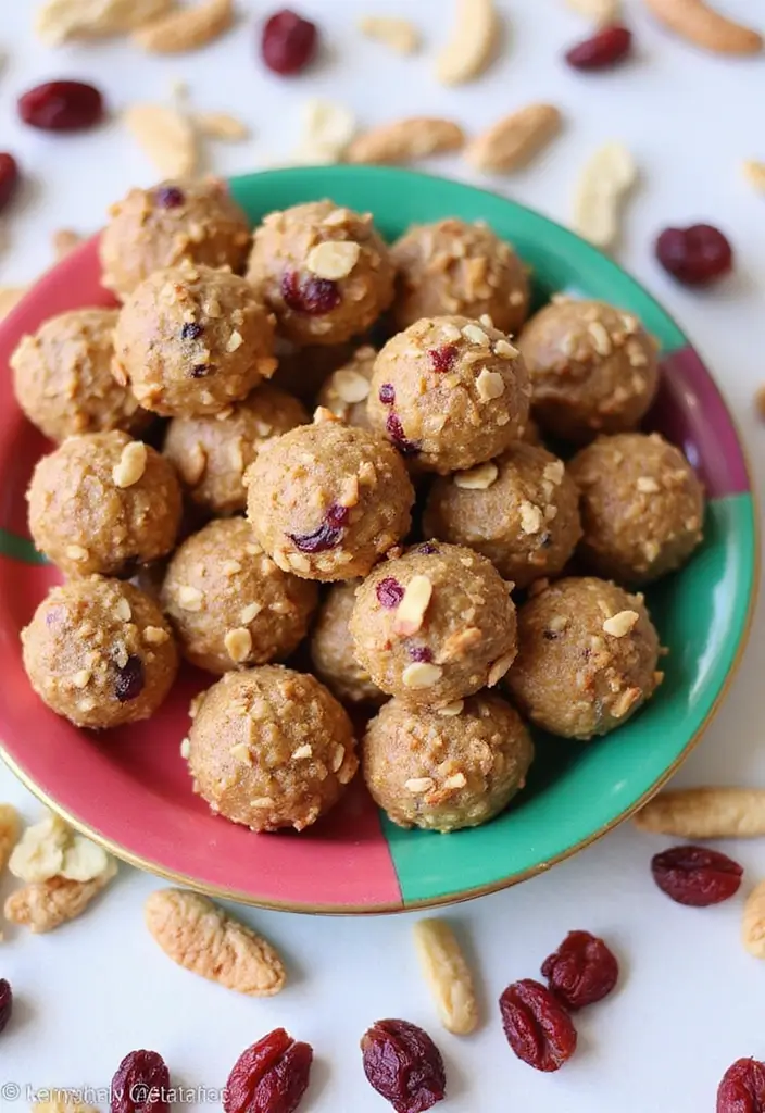 30 Healthy No Bake Snack Recipes for Quick and Easy Energy Bites 85 30 Healthy No Bake Snack Recipes for Quick and Easy Energy Bites - 15. Nutty Cranberry Energy Bites