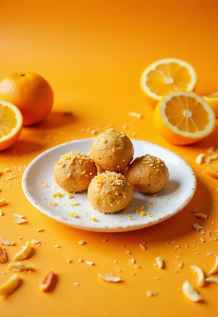 30 Healthy No Bake Snack Recipes for Quick and Easy Energy Bites 128 30 Healthy No Bake Snack Recipes for Quick and Easy Energy Bites - 22. Orange Zest Energy Bites
