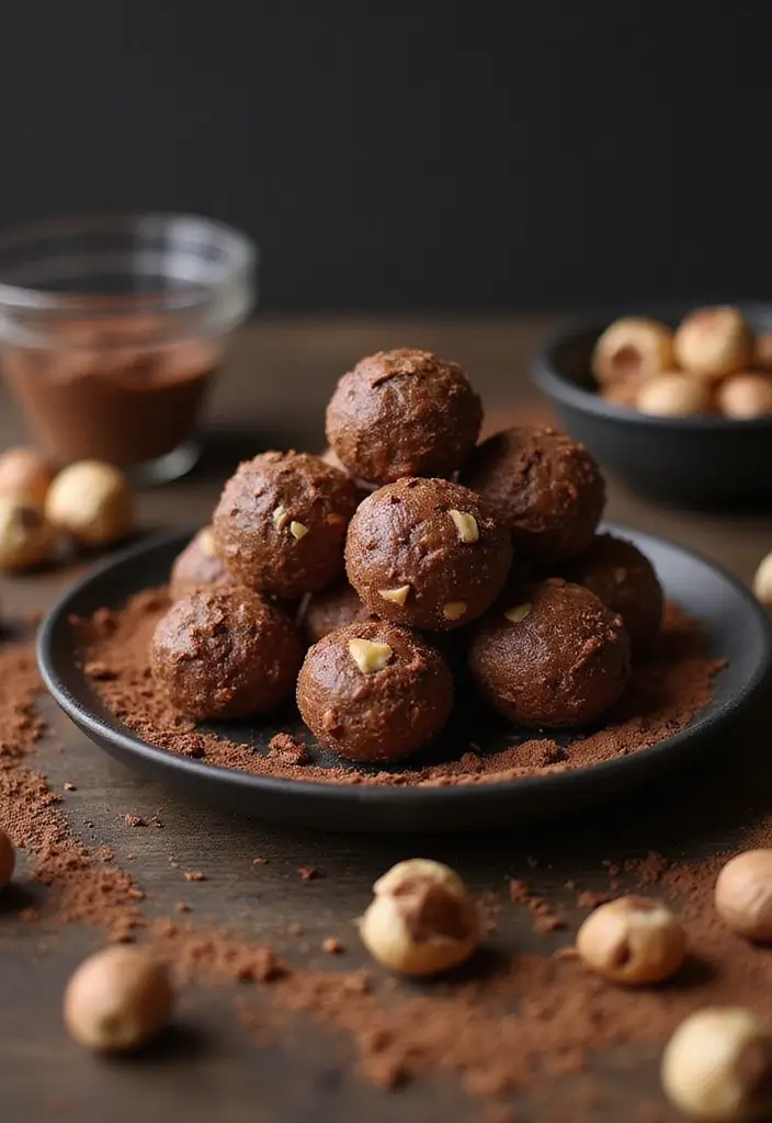 30 Healthy No Bake Snack Recipes for Quick and Easy Energy Bites 149 30 Healthy No Bake Snack Recipes for Quick and Easy Energy Bites - 25. Chocolate Hazelnut Energy Bites