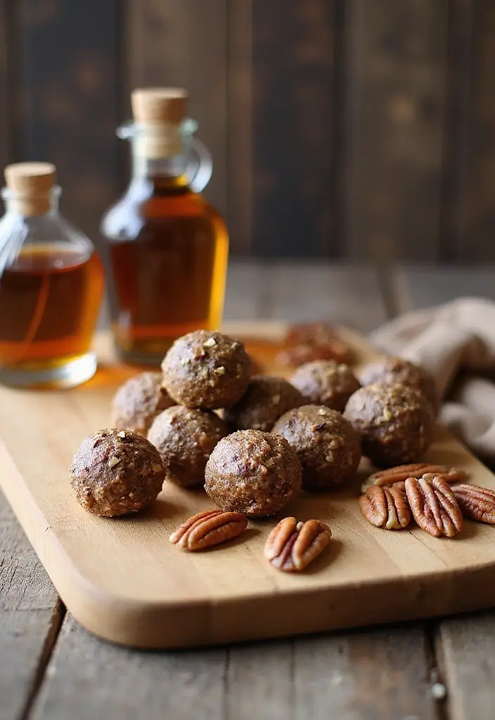 30 Healthy No Bake Snack Recipes for Quick and Easy Energy Bites 37 30 Healthy No Bake Snack Recipes for Quick and Easy Energy Bites - 7. Maple Pecan Energy Bites