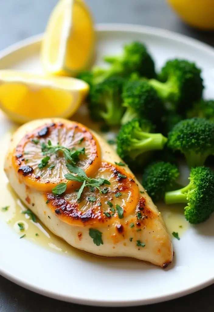 30 High Protein Quick and Healthy Dinner Recipes That Keep You Full 1 30 High Protein Quick and Healthy Dinner Recipes That Keep You Full - 1. Lemon Garlic Chicken with Broccoli