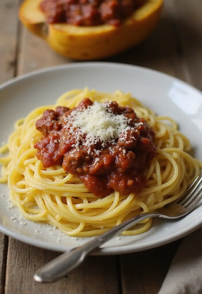 30 High Protein Quick and Healthy Dinner Recipes That Keep You Full 169 30 High Protein Quick and Healthy Dinner Recipes That Keep You Full - 27. Spaghetti Squash with Meat Sauce