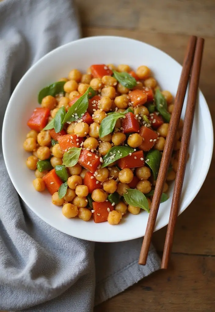 30 High Protein Quick and Healthy Dinner Recipes That Keep You Full 27 30 High Protein Quick and Healthy Dinner Recipes That Keep You Full - 5. Chickpea Stir-Fry