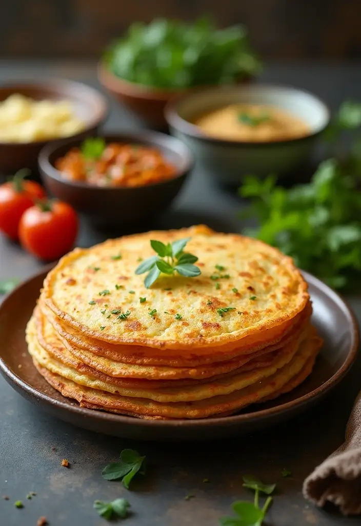 30 Indian Vegetarian Dinner Recipes That Are Quick, Easy, and Delicious 163 30 Indian Vegetarian Dinner Recipes That Are Quick, Easy, and Delicious - 29. Pesarattu (Green Gram Pancakes)