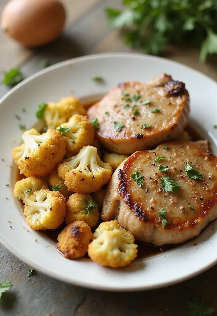 30 One-Pan Pork Chop Dinner Recipes for Quick and Easy Family Meals 118 30 One-Pan Pork Chop Dinner Recipes for Quick and Easy Family Meals - 20. One-Pan Pork Chops with Roasted Cauliflower