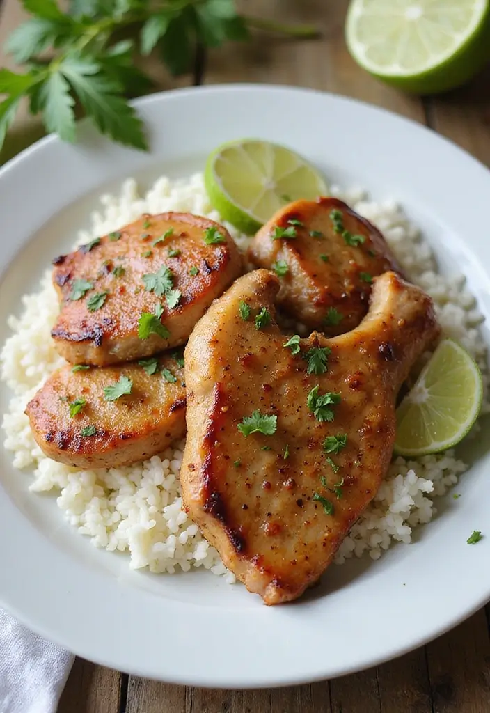 30 One-Pan Pork Chop Dinner Recipes for Quick and Easy Family Meals 174 30 One-Pan Pork Chop Dinner Recipes for Quick and Easy Family Meals - 28. One-Pan Pork Chops with Coconut Rice