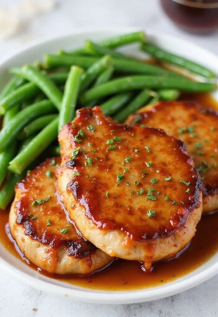 30 One-Pan Pork Chop Dinner Recipes for Quick and Easy Family Meals 11 30 One-Pan Pork Chop Dinner Recipes for Quick and Easy Family Meals - 3. Spicy Maple Glazed Pork Chops