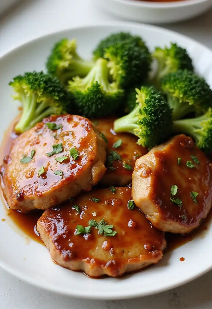 30 One-Pan Pork Chop Dinner Recipes for Quick and Easy Family Meals 42 30 One-Pan Pork Chop Dinner Recipes for Quick and Easy Family Meals - 8. One-Pan Teriyaki Pork Chops and Broccoli