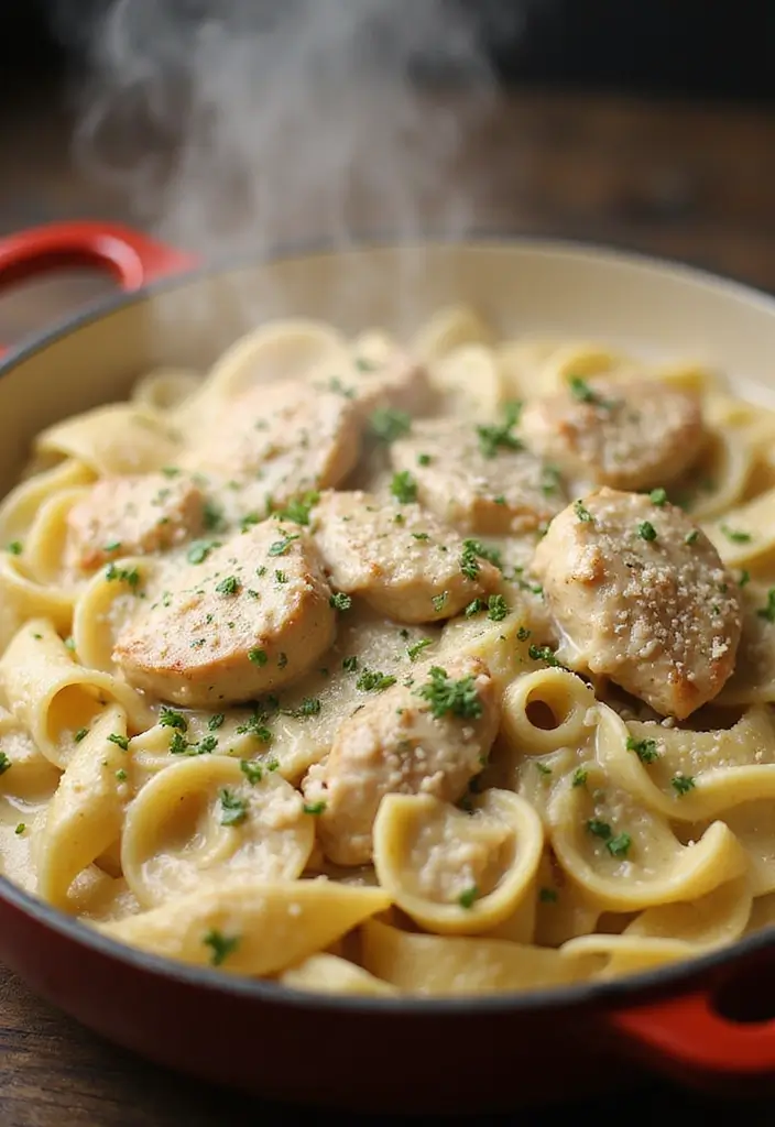 30 One Pot Quick and Easy Dinner Recipes to Simplify Cooking 1 30 One Pot Quick and Easy Dinner Recipes to Simplify Cooking - 1. One Pot Chicken Alfredo