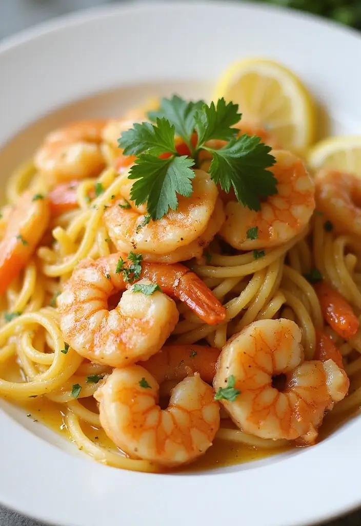 30 One Pot Quick and Easy Dinner Recipes to Simplify Cooking 27 30 One Pot Quick and Easy Dinner Recipes to Simplify Cooking - 5. One Pot Lemon Garlic Shrimp Pasta