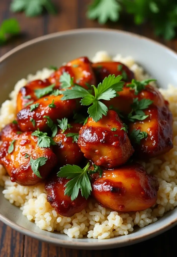 30 One Pot Quick and Easy Dinner Recipes to Simplify Cooking 41 30 One Pot Quick and Easy Dinner Recipes to Simplify Cooking - 7. One Pot BBQ Chicken and Rice