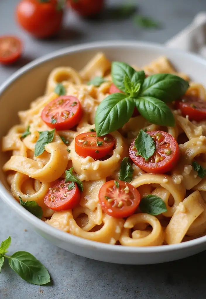 30 One Pot Quick and Easy Dinner Recipes to Simplify Cooking 53 30 One Pot Quick and Easy Dinner Recipes to Simplify Cooking - 9. One Pot Creamy Tomato Basil Pasta