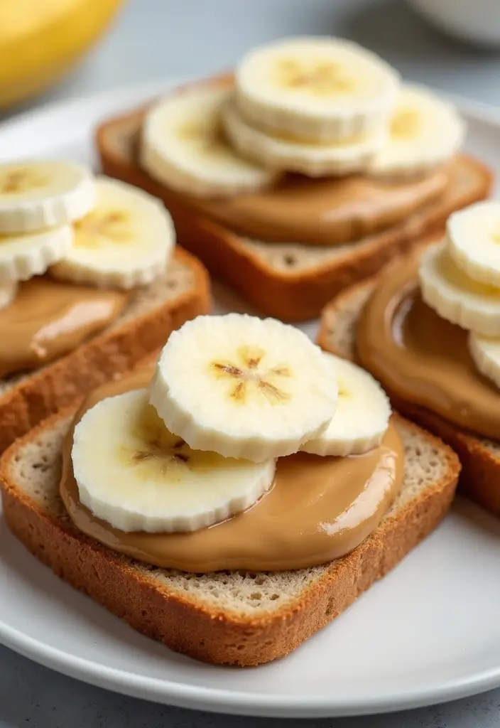 30 Quick 3-Ingredient Dinner Recipes That Are Easy and Filling 106 30 Quick 3-Ingredient Dinner Recipes That Are Easy and Filling - 18. Peanut Butter Banana Toast