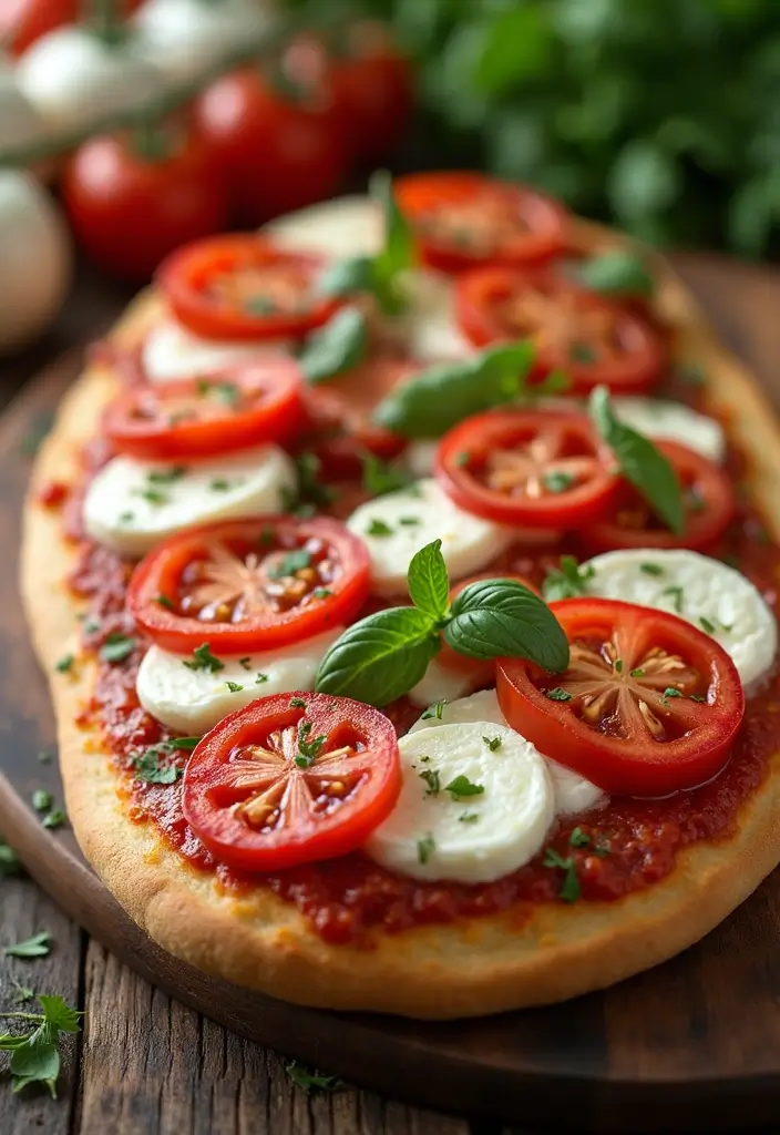 30 Quick 3-Ingredient Dinner Recipes That Are Easy and Filling 153 30 Quick 3-Ingredient Dinner Recipes That Are Easy and Filling - 25. Tomato and Mozzarella Flatbread