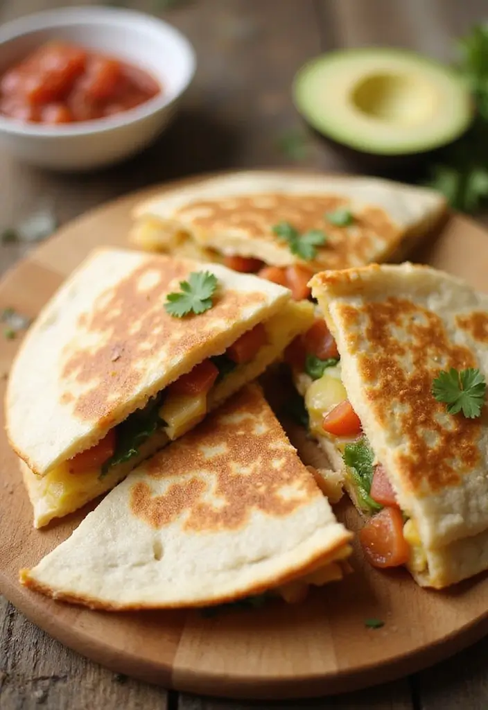 30 Quick 3-Ingredient Dinner Recipes That Are Easy and Filling 15 30 Quick 3-Ingredient Dinner Recipes That Are Easy and Filling - 3. Veggie Quesadillas
