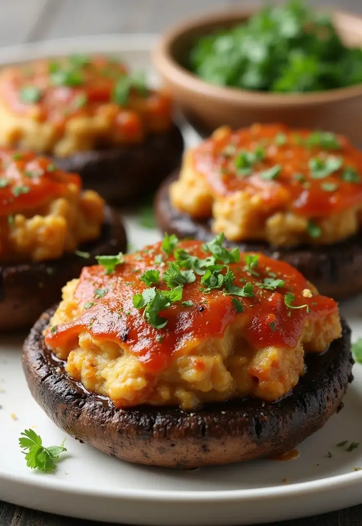 30 Quick 3-Ingredient Dinner Recipes That Are Easy and Filling 186 30 Quick 3-Ingredient Dinner Recipes That Are Easy and Filling - 30. Stuffed Portobello Mushrooms