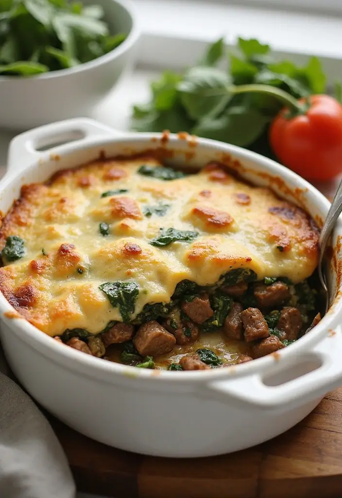 30 Quick Ground Beef Casserole Recipes for Easy and Satisfying Dinners 106 30 Quick Ground Beef Casserole Recipes for Easy and Satisfying Dinners - 16. Beef and Spinach Casserole