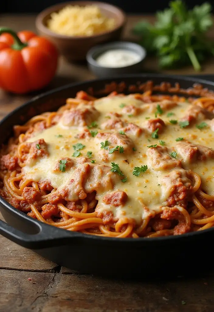 30 Quick Ground Beef Casserole Recipes for Easy and Satisfying Dinners 177 30 Quick Ground Beef Casserole Recipes for Easy and Satisfying Dinners - 26. Spaghetti Beef Bake Casserole