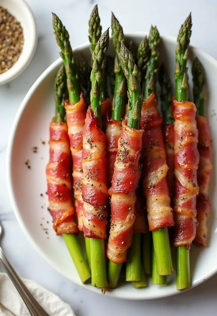 30 Quick and Easy Air Fryer Dinner Recipes Perfect for Weeknights 137 30 Quick and Easy Air Fryer Dinner Recipes Perfect for Weeknights - 25. Air Fryer Bacon Wrapped Asparagus