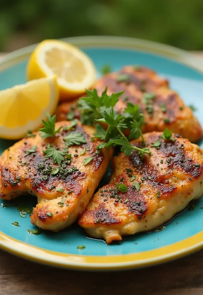 30 Quick and Easy Chicken Dinner Recipes Using Only 5 Ingredients 1 30 Quick and Easy Chicken Dinner Recipes Using Only 5 Ingredients - 1. Lemon Herb Grilled Chicken