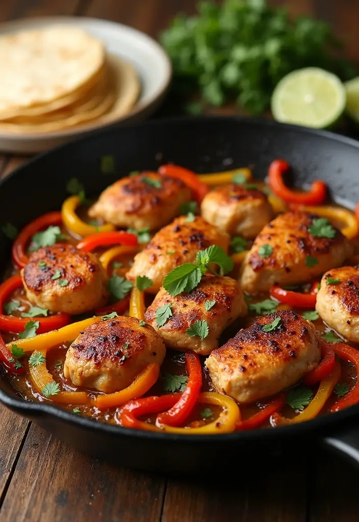 30 Quick and Easy Chicken Dinner Recipes Using Only 5 Ingredients 60 30 Quick and Easy Chicken Dinner Recipes Using Only 5 Ingredients - 10. Chicken Fajita Skillet