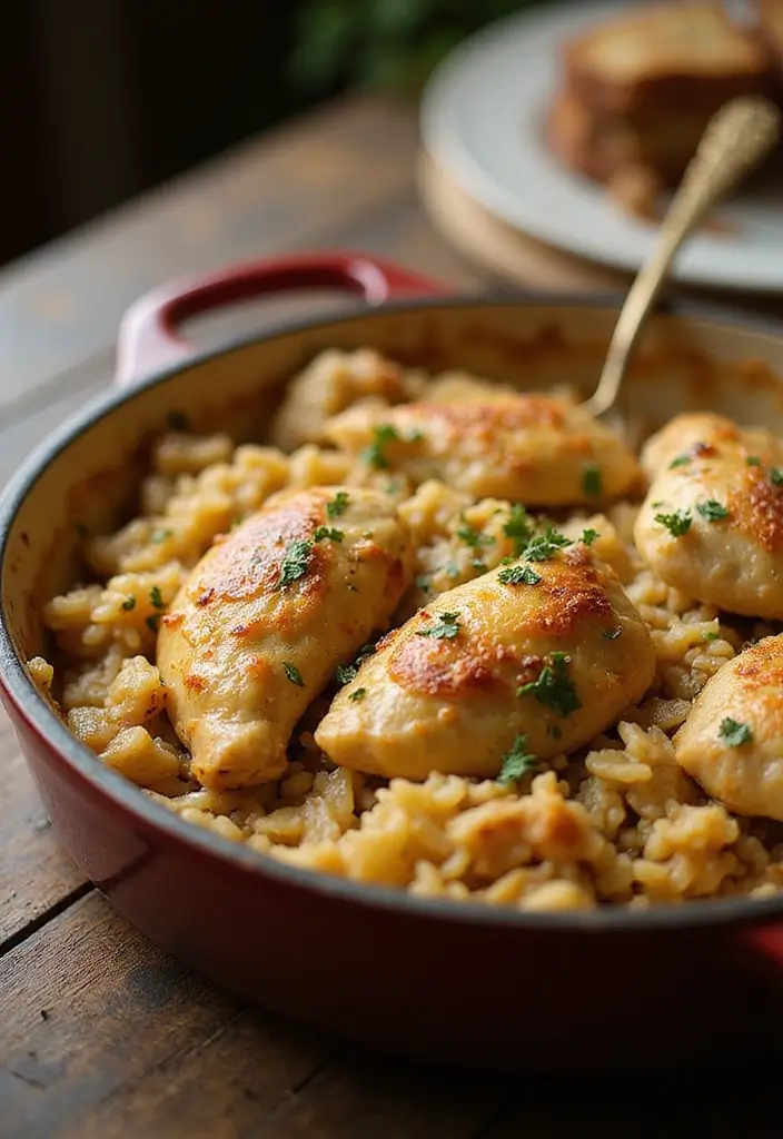 30 Quick and Easy Chicken Dinner Recipes Using Only 5 Ingredients 65 30 Quick and Easy Chicken Dinner Recipes Using Only 5 Ingredients - 11. Chicken and Rice Casserole