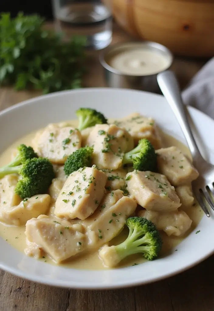 30 Quick and Easy Chicken Dinner Recipes Using Only 5 Ingredients 75 30 Quick and Easy Chicken Dinner Recipes Using Only 5 Ingredients - 13. Chicken Alfredo with Broccoli