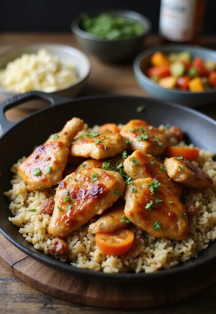 30 Quick and Easy Chicken Dinner Recipes Using Only 5 Ingredients 8 30 Quick and Easy Chicken Dinner Recipes Using Only 5 Ingredients - 2. One-Pan Honey Garlic Chicken