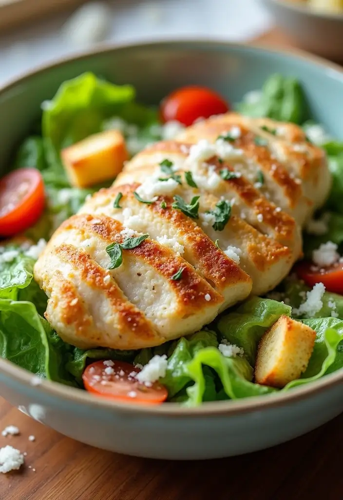 30 Quick and Easy Chicken Dinner Recipes Using Only 5 Ingredients 128 30 Quick and Easy Chicken Dinner Recipes Using Only 5 Ingredients - 22. Chicken Caesar Salad