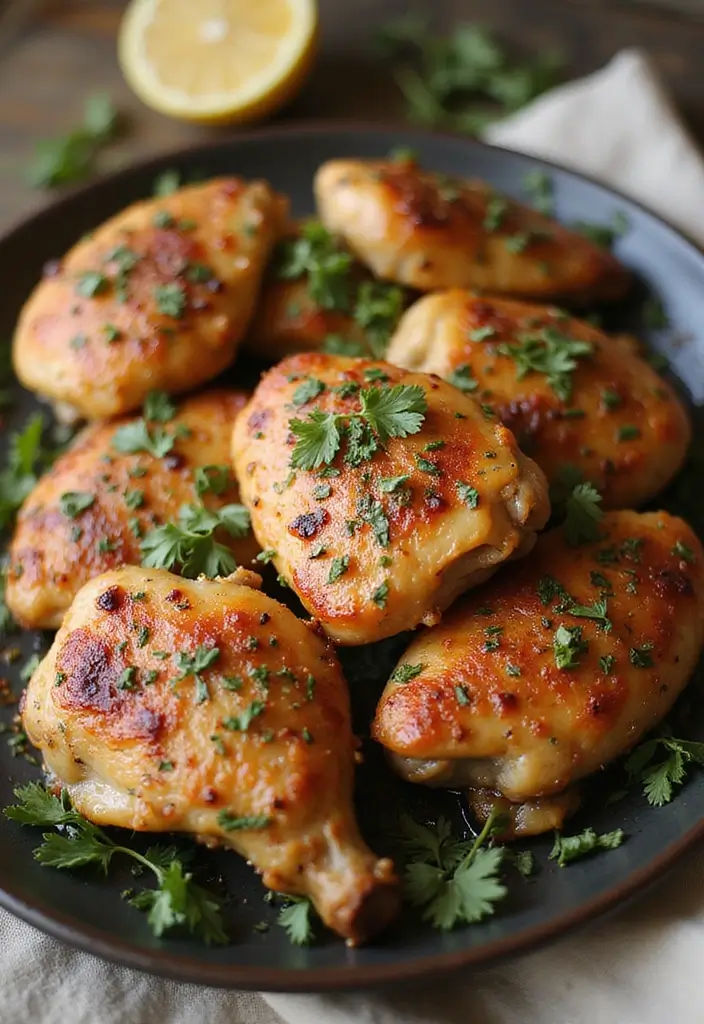 30 Quick and Easy Chicken Dinner Recipes Using Only 5 Ingredients 138 30 Quick and Easy Chicken Dinner Recipes Using Only 5 Ingredients - 24. Mediterranean Chicken Thighs