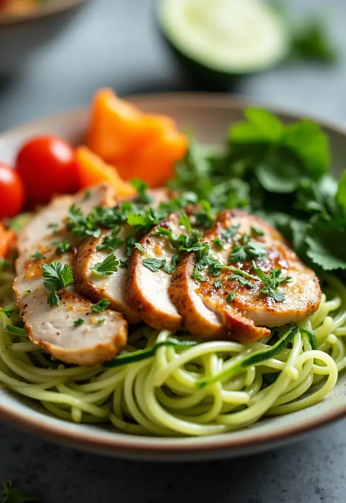 30 Quick and Easy Chicken Dinner Recipes Using Only 5 Ingredients 152 30 Quick and Easy Chicken Dinner Recipes Using Only 5 Ingredients - 26. Chicken and Zucchini Noodles