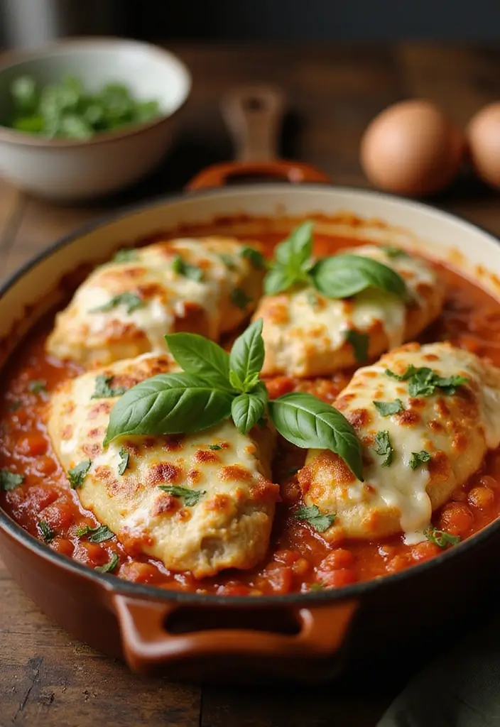 30 Quick and Easy Chicken Dinner Recipes Using Only 5 Ingredients 46 30 Quick and Easy Chicken Dinner Recipes Using Only 5 Ingredients - 8. Italian Chicken Bake