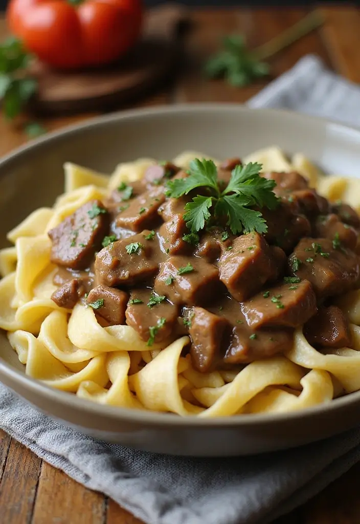 30 Quick and Easy Dinner Recipes for Black Families Packed with Flavor 31 30 Quick and Easy Dinner Recipes for Black Families Packed with Flavor - 7. Easy Beef Stroganoff