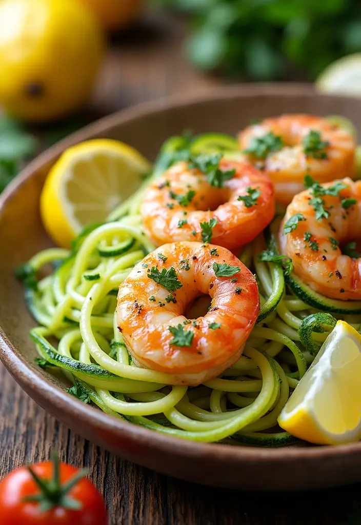 30 Quick and Easy Dinner Recipes for Diabetics That Are Full of Flavor 1 30 Quick and Easy Dinner Recipes for Diabetics That Are Full of Flavor - 1. Lemon Garlic Shrimp with Zoodles