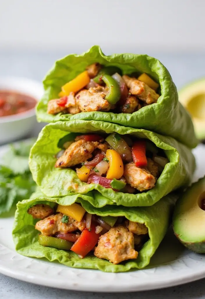 30 Quick and Easy Dinner Recipes for Diabetics That Are Full of Flavor 75 30 Quick and Easy Dinner Recipes for Diabetics That Are Full of Flavor - 13. Chicken Fajita Wraps