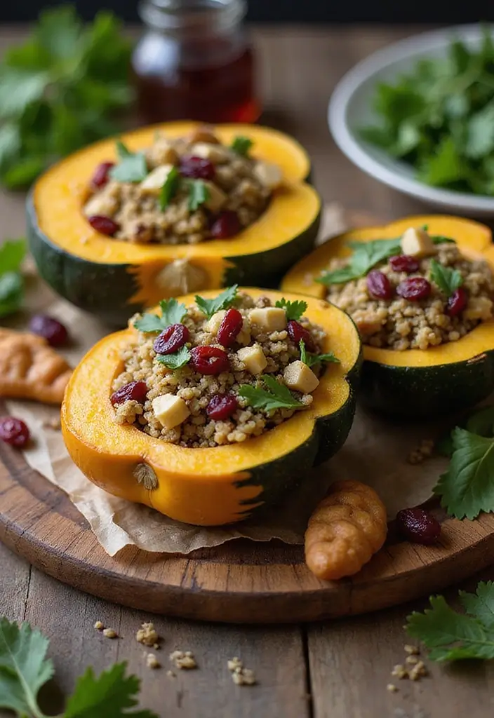 30 Quick and Easy Dinner Recipes for Diabetics That Are Full of Flavor 96 30 Quick and Easy Dinner Recipes for Diabetics That Are Full of Flavor - 16. Stuffed Acorn Squash