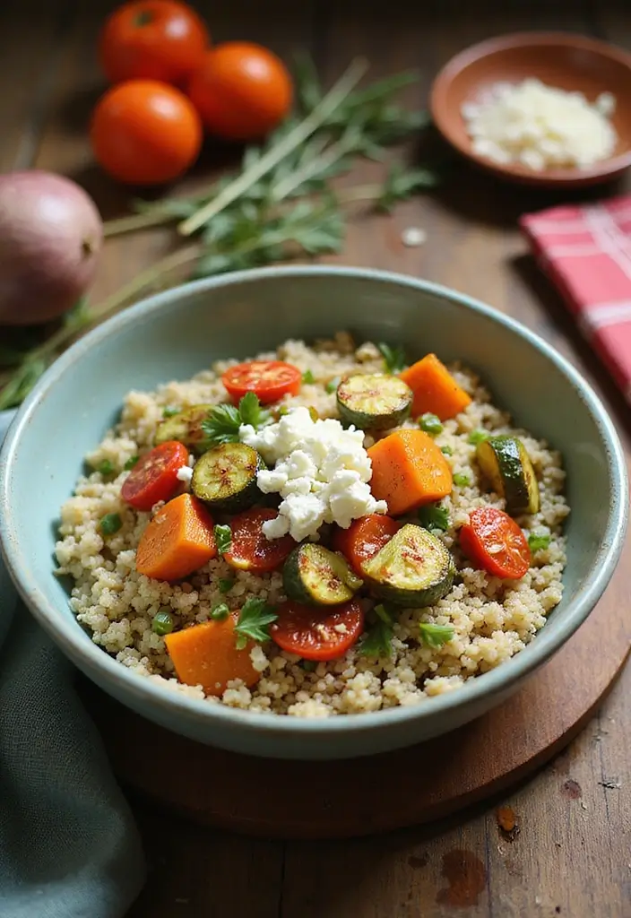 30 Quick and Easy Dinner Recipes for Diabetics That Are Full of Flavor 16 30 Quick and Easy Dinner Recipes for Diabetics That Are Full of Flavor - 4. Veggie-Packed Quinoa Bowl