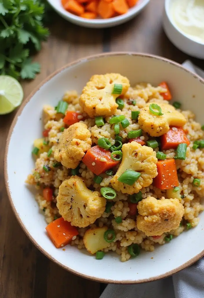 30 Quick and Easy Dinner Recipes for Diabetics That Are Full of Flavor 28 30 Quick and Easy Dinner Recipes for Diabetics That Are Full of Flavor - 6. Cauliflower Fried Rice