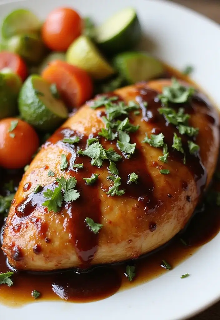 30+ Quick and Easy Dinner Recipes for Two Featuring Oven Baked Chicken 82 30+ Quick and Easy Dinner Recipes for Two Featuring Oven Baked Chicken - 14. Balsamic Glazed Chicken