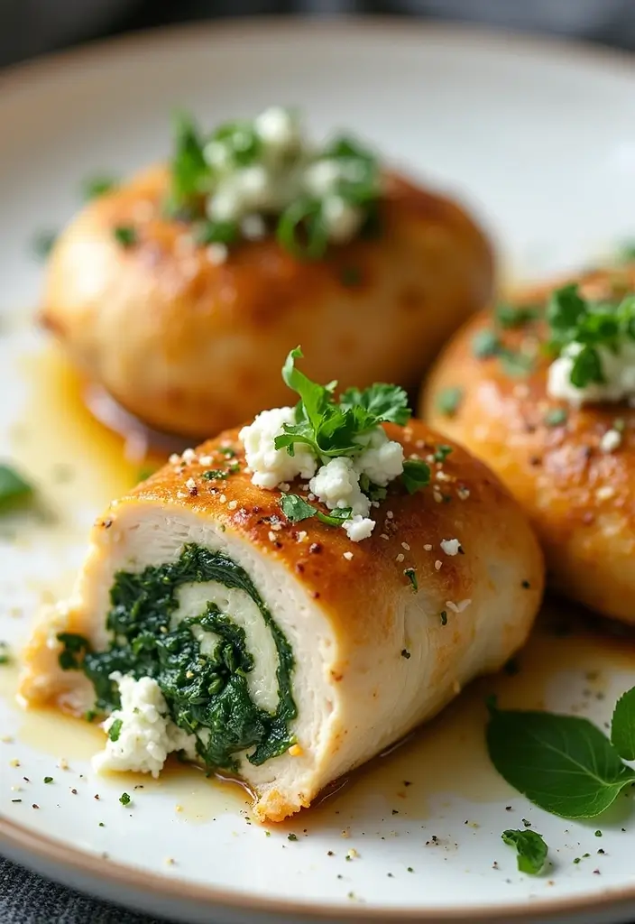 30+ Quick and Easy Dinner Recipes for Two Featuring Oven Baked Chicken 89 30+ Quick and Easy Dinner Recipes for Two Featuring Oven Baked Chicken - 15. Stuffed Chicken Breasts with Spinach and Feta