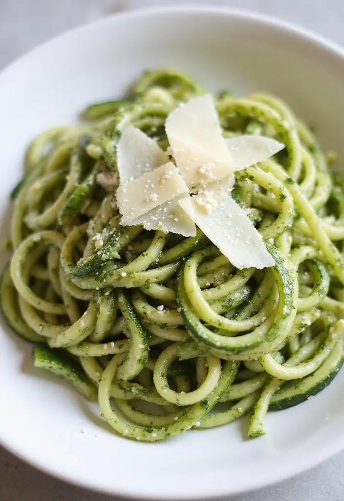 30 Quick and Easy Dinner Recipes for Two That Are Romantic and Cozy 82 30 Quick and Easy Dinner Recipes for Two That Are Romantic and Cozy - 14. Zucchini Noodles with Pesto