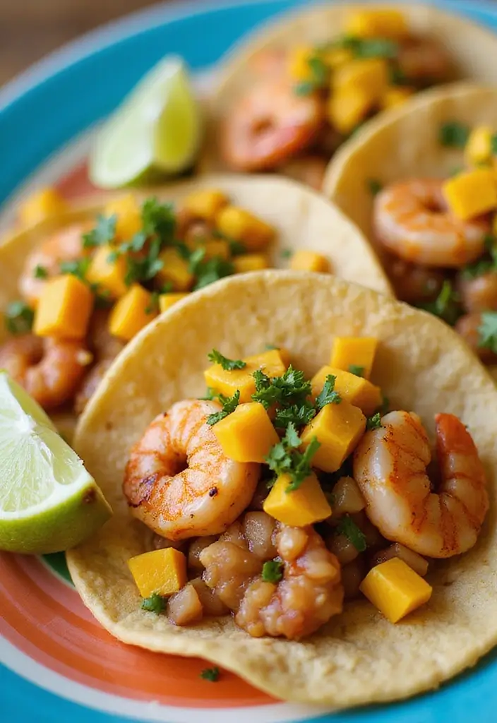 30 Quick and Easy Dinner Recipes for Two That Are Romantic and Cozy 118 30 Quick and Easy Dinner Recipes for Two That Are Romantic and Cozy - 20. Shrimp Tacos with Mango Salsa